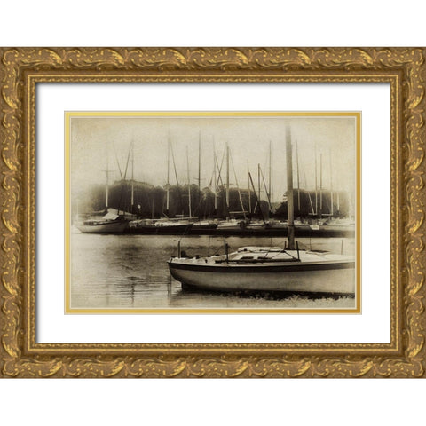 Waiting to Sail I Gold Ornate Wood Framed Art Print with Double Matting by Head, Danny