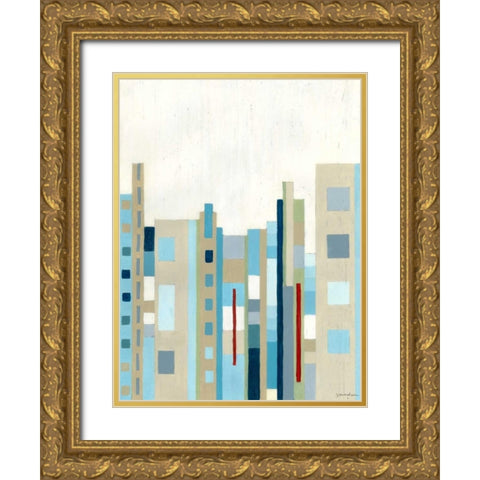 Broadway Horizon II Gold Ornate Wood Framed Art Print with Double Matting by Lam, Vanna