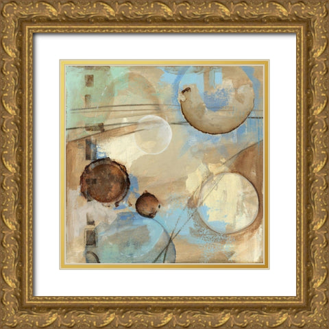Celestial Study I Gold Ornate Wood Framed Art Print with Double Matting by Meagher, Megan