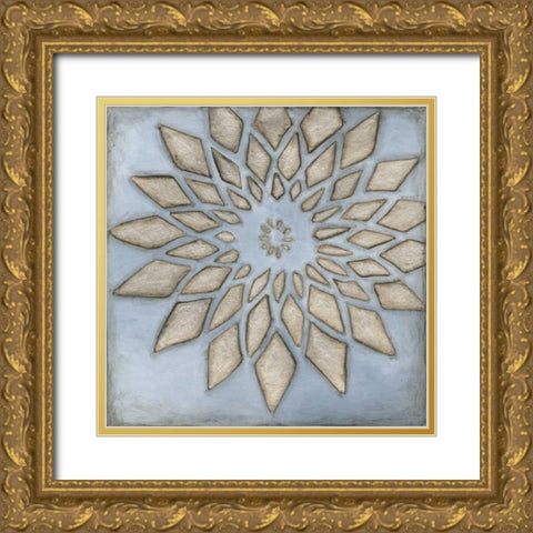 Silver Filigree I Gold Ornate Wood Framed Art Print with Double Matting by Meagher, Megan