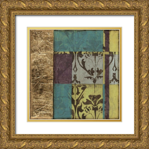 Jeweled Transom II Gold Ornate Wood Framed Art Print with Double Matting by Goldberger, Jennifer