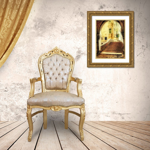 Italian Archway Gold Ornate Wood Framed Art Print with Double Matting by Head, Danny