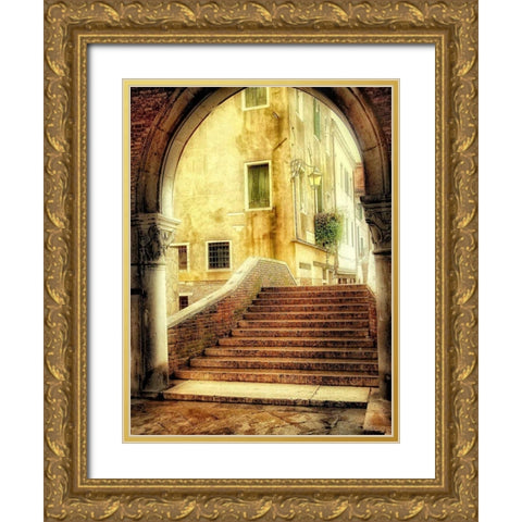 Italian Archway Gold Ornate Wood Framed Art Print with Double Matting by Head, Danny
