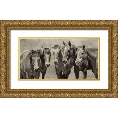 Meeting of the Minds Gold Ornate Wood Framed Art Print with Double Matting by PHBurchett