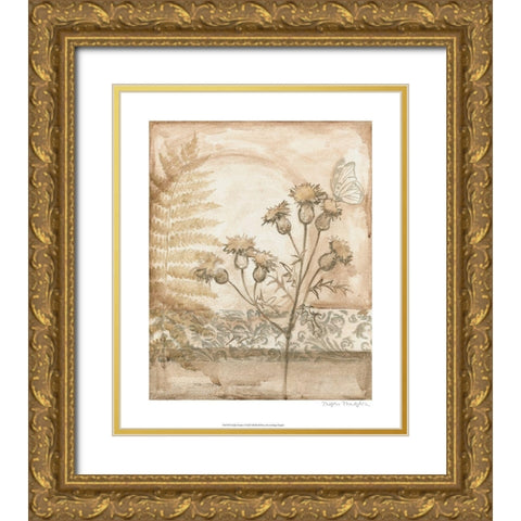 Twilight Meadow I Gold Ornate Wood Framed Art Print with Double Matting by Meagher, Megan