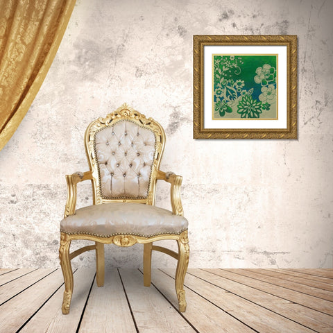 Kyoto Garden I Gold Ornate Wood Framed Art Print with Double Matting by Zarris, Chariklia