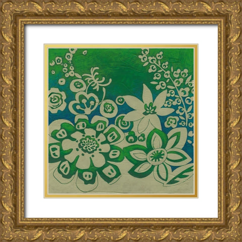Kyoto Garden II Gold Ornate Wood Framed Art Print with Double Matting by Zarris, Chariklia