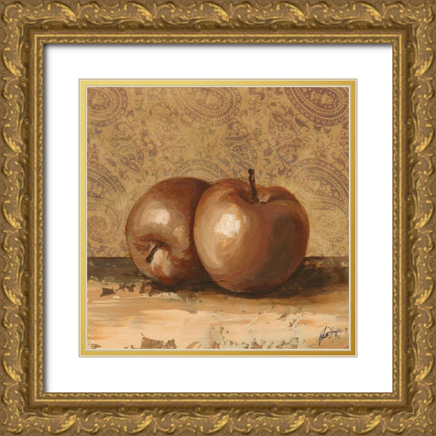 Fruit Duet I Gold Ornate Wood Framed Art Print with Double Matting by Harper, Ethan