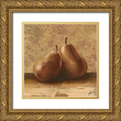 Fruit Duet II Gold Ornate Wood Framed Art Print with Double Matting by Harper, Ethan