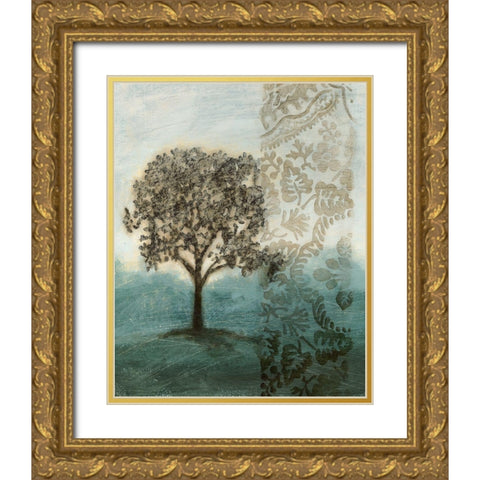 Misty Memory II Gold Ornate Wood Framed Art Print with Double Matting by Meagher, Megan