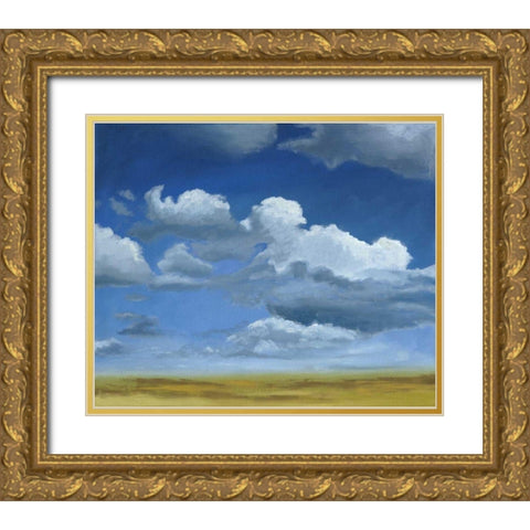 Big Sky I Gold Ornate Wood Framed Art Print with Double Matting by Meagher, Megan