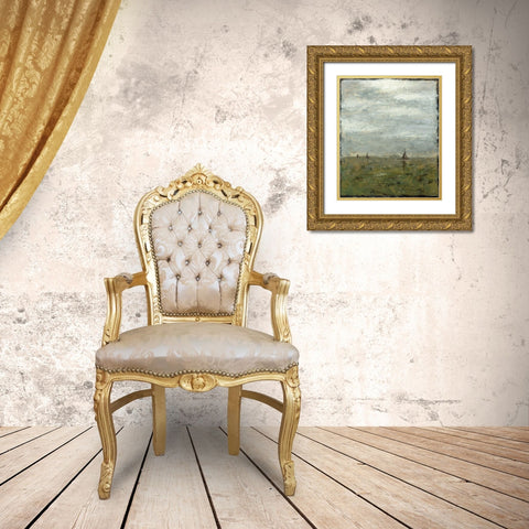 Out to Sea I Gold Ornate Wood Framed Art Print with Double Matting by Meagher, Megan
