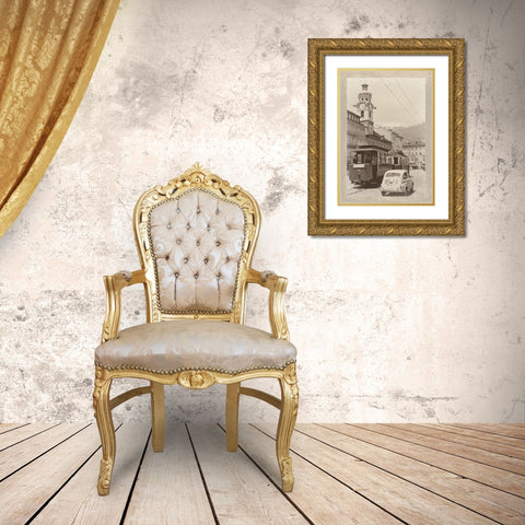 Summer in Europe III Gold Ornate Wood Framed Art Print with Double Matting by Longley, Carolyn