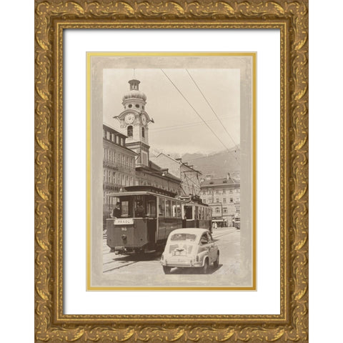 Summer in Europe III Gold Ornate Wood Framed Art Print with Double Matting by Longley, Carolyn