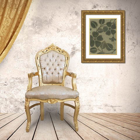 Sage Textile II Gold Ornate Wood Framed Art Print with Double Matting by Wyatt Jr., Norman