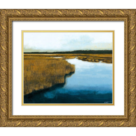 Wet Lands I Gold Ornate Wood Framed Art Print with Double Matting by Wyatt Jr., Norman