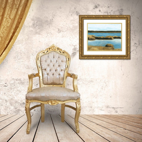 Wet Lands II Gold Ornate Wood Framed Art Print with Double Matting by Wyatt Jr., Norman