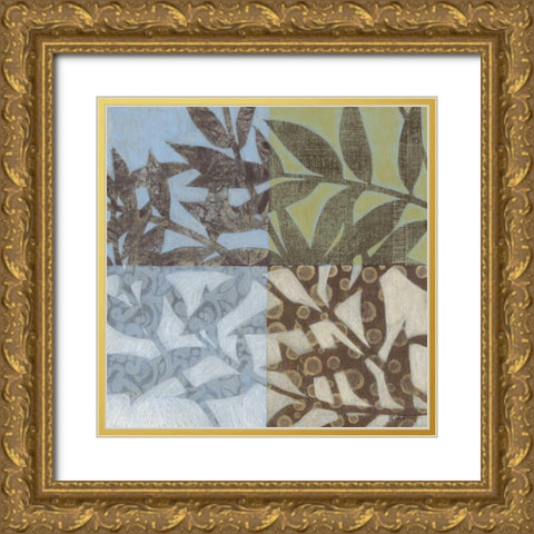 Swaying Fronds I Gold Ornate Wood Framed Art Print with Double Matting by Wyatt Jr., Norman