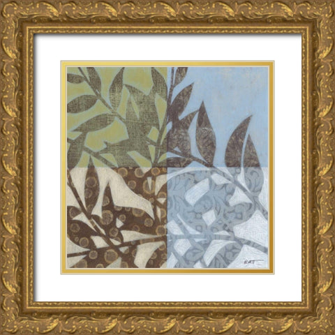 Swaying Fronds II Gold Ornate Wood Framed Art Print with Double Matting by Wyatt Jr., Norman