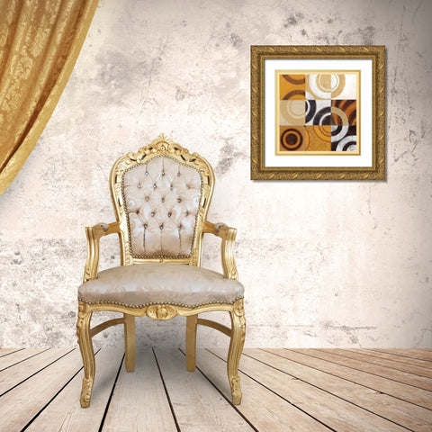 Pulse I Gold Ornate Wood Framed Art Print with Double Matting by Wyatt Jr., Norman