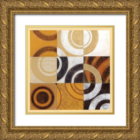 Pulse I Gold Ornate Wood Framed Art Print with Double Matting by Wyatt Jr., Norman