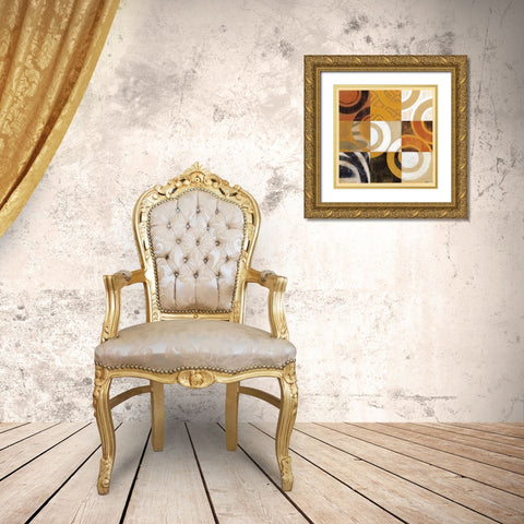 Pulse II Gold Ornate Wood Framed Art Print with Double Matting by Wyatt Jr., Norman