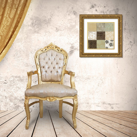 Classic 9-Patch Gold Ornate Wood Framed Art Print with Double Matting by Wyatt Jr., Norman
