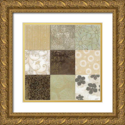 Classic 9-Patch Gold Ornate Wood Framed Art Print with Double Matting by Wyatt Jr., Norman