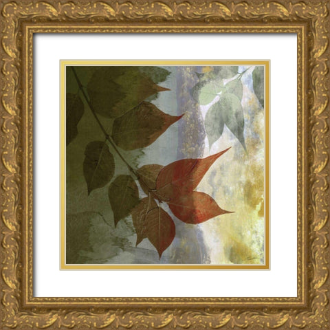 Lush Moonlight Gold Ornate Wood Framed Art Print with Double Matting by Butler, John