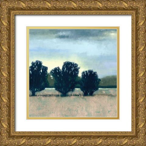 Moonlit Field II Gold Ornate Wood Framed Art Print with Double Matting by Vision Studio