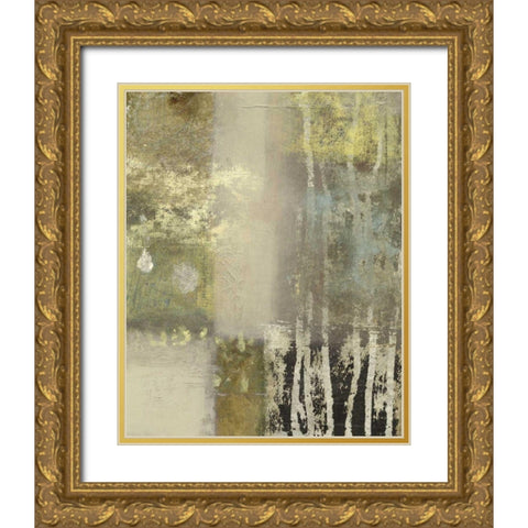 Onyx Forgets I Gold Ornate Wood Framed Art Print with Double Matting by Vision Studio