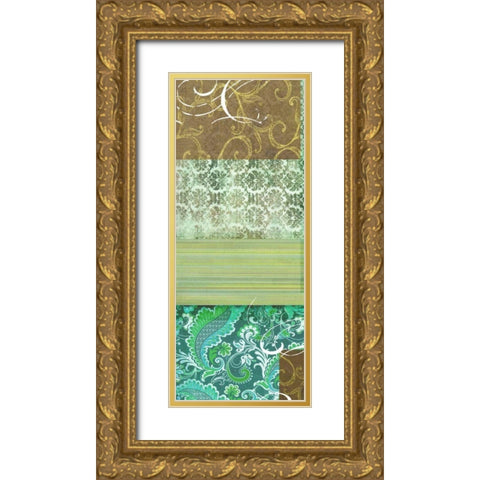 Bohemian Echo I Gold Ornate Wood Framed Art Print with Double Matting by Higby, Jason