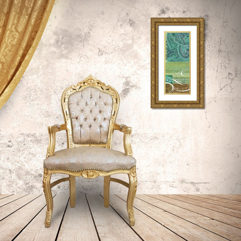 Bohemian Echo II Gold Ornate Wood Framed Art Print with Double Matting by Higby, Jason