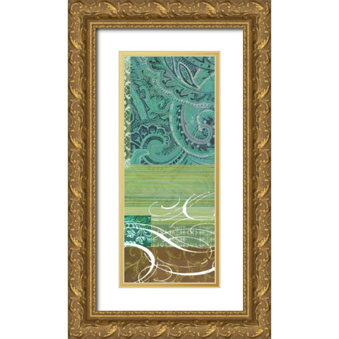 Bohemian Echo II Gold Ornate Wood Framed Art Print with Double Matting by Higby, Jason