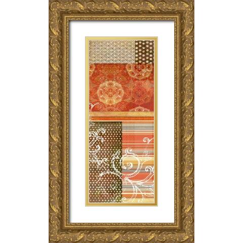 Bohemian Echo III Gold Ornate Wood Framed Art Print with Double Matting by Higby, Jason