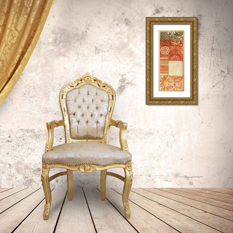 Bohemian Echo IV Gold Ornate Wood Framed Art Print with Double Matting by Higby, Jason
