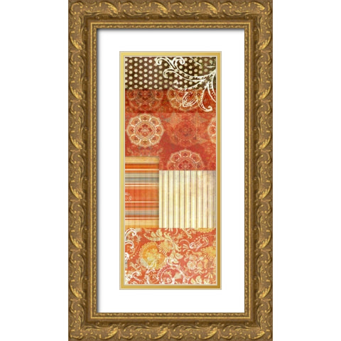 Bohemian Echo IV Gold Ornate Wood Framed Art Print with Double Matting by Higby, Jason