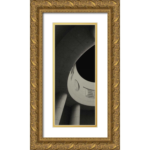 City View IV Gold Ornate Wood Framed Art Print with Double Matting by Ling, Tang