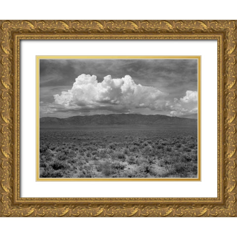 Mountains and Clouds II Gold Ornate Wood Framed Art Print with Double Matting by Christensen, Jim