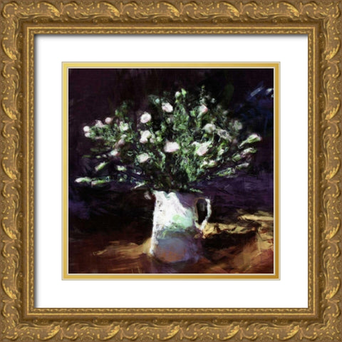 Classic Flowers II Gold Ornate Wood Framed Art Print with Double Matting by Bay, Noah