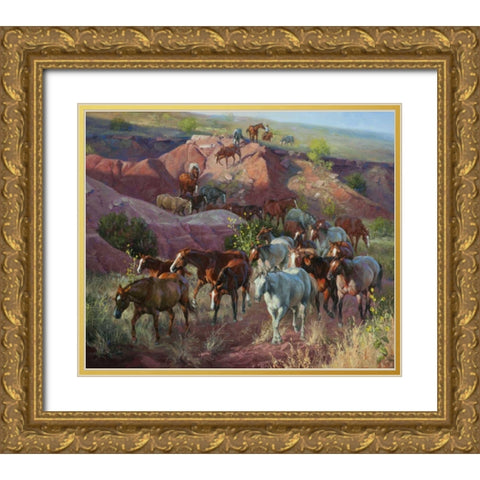 Into the Draw Gold Ornate Wood Framed Art Print with Double Matting by Sorenson, Jack
