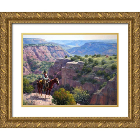 Hard to Get To Gold Ornate Wood Framed Art Print with Double Matting by Sorenson, Jack