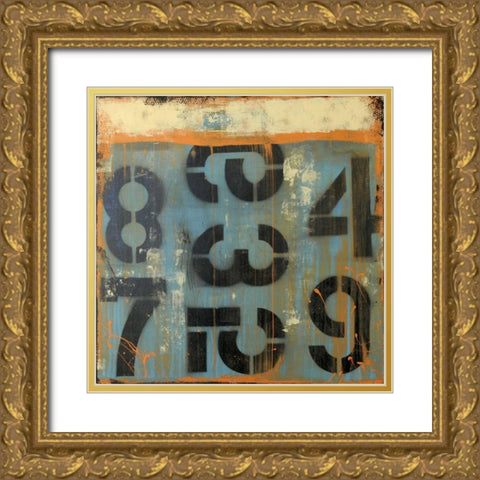 Score Card Gold Ornate Wood Framed Art Print with Double Matting by Ashley, Erin
