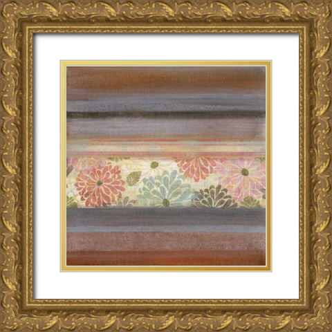 Pretty in Pink II Gold Ornate Wood Framed Art Print with Double Matting by Green-Aldridge, W.