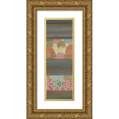 Pretty in Pink III Gold Ornate Wood Framed Art Print with Double Matting by Green-Aldridge, W.