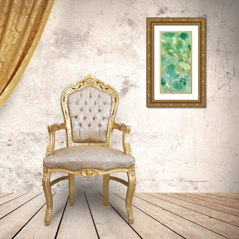 Mint Progeny I Gold Ornate Wood Framed Art Print with Double Matting by Chandler, Sharon