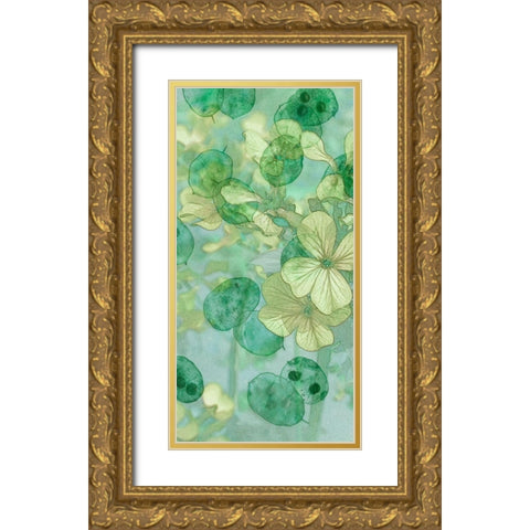 Mint Progeny I Gold Ornate Wood Framed Art Print with Double Matting by Chandler, Sharon