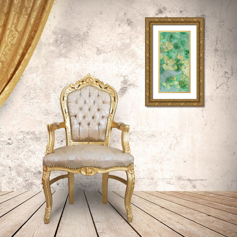 Mint Progeny II Gold Ornate Wood Framed Art Print with Double Matting by Chandler, Sharon