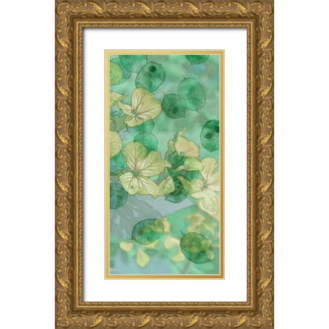 Mint Progeny II Gold Ornate Wood Framed Art Print with Double Matting by Chandler, Sharon