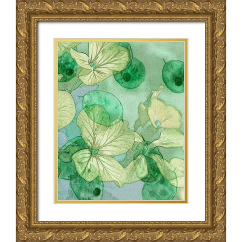 Mint Progeny III Gold Ornate Wood Framed Art Print with Double Matting by Chandler, Sharon